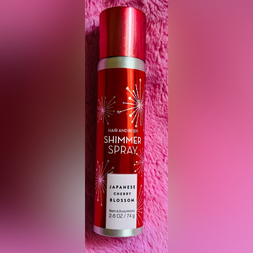Rare HTF BBW HAIR & BODY SHIMMER MIST Japanese Cherry Blossom